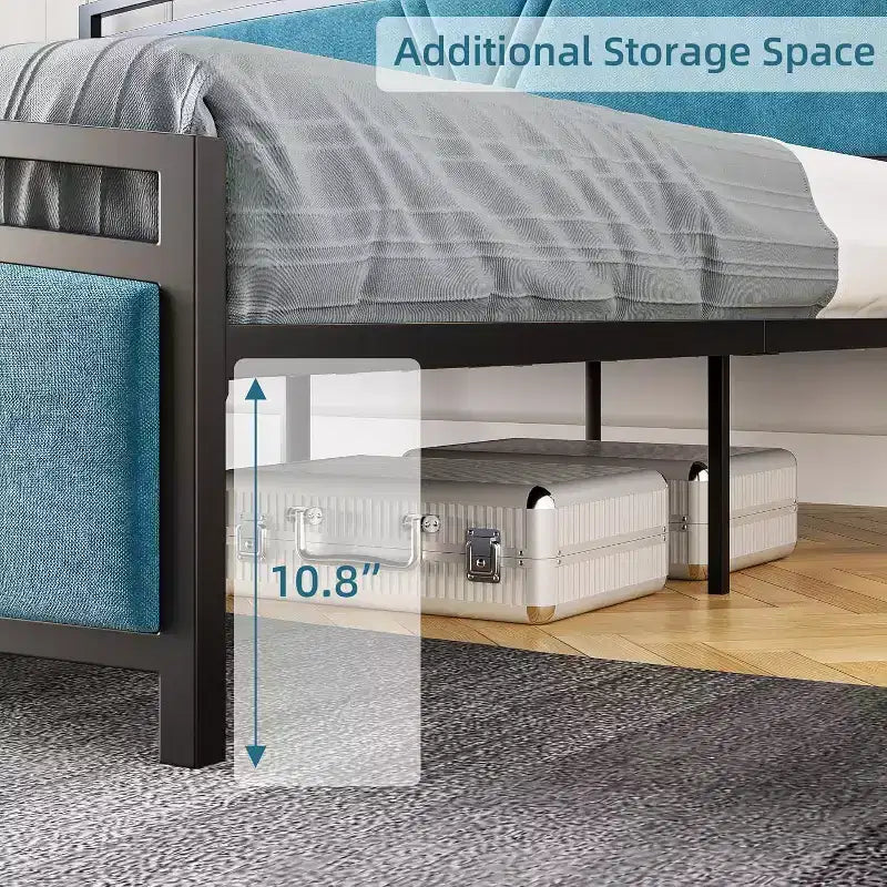 Struttura letto a piattaforma queen curve in velluto grigio, 2 persone