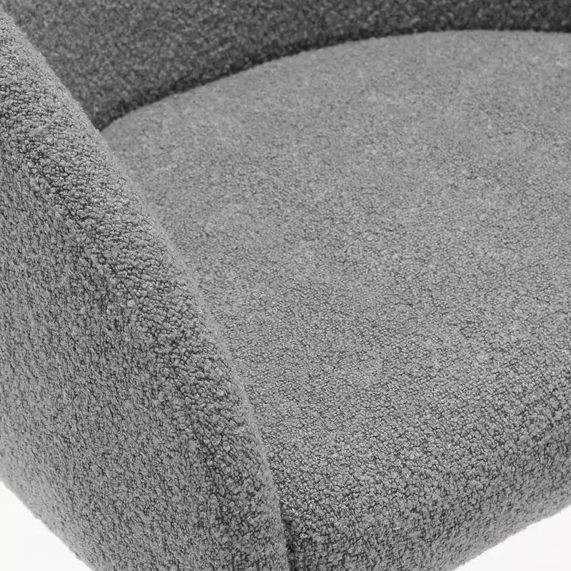 Sedia da pranzo Boucle Barrel, nera/grigia/bianca/gialla, 1-4 pezzi.