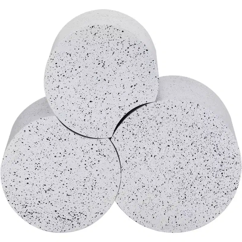 Tavolino modulare esagonale in terrazzo nero / tortora / bianco (collegabile, 1 pezzo)