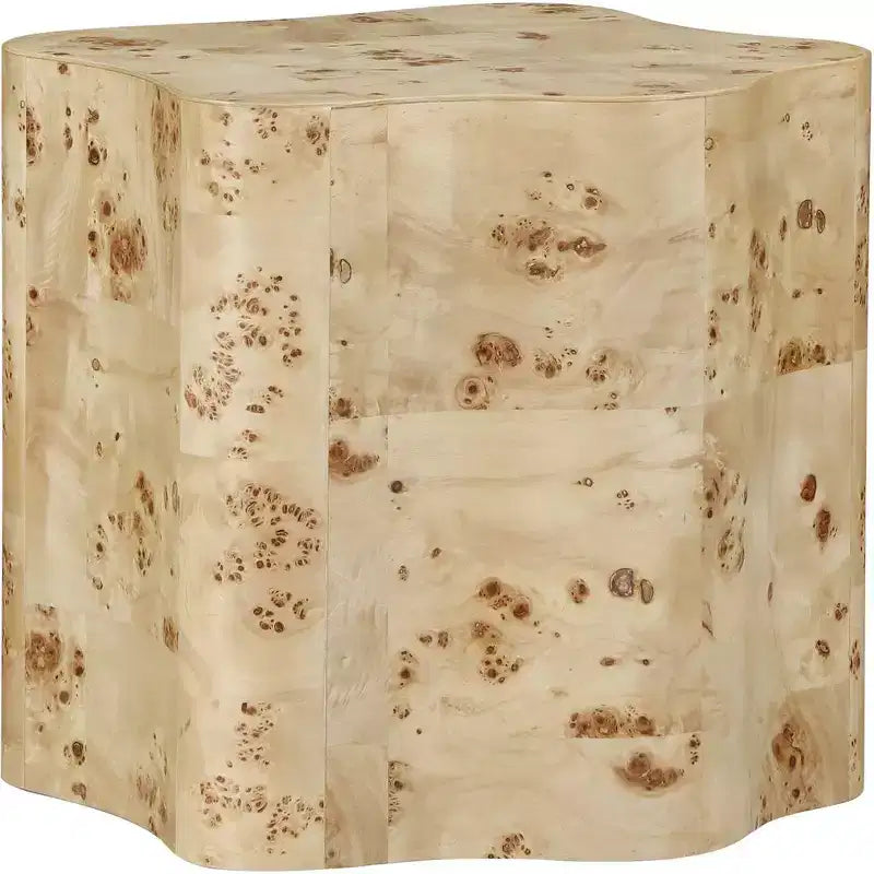 Tavolino Art Déco con rifiniture in legno nero/naturale/radica naturale, 1 pezzo