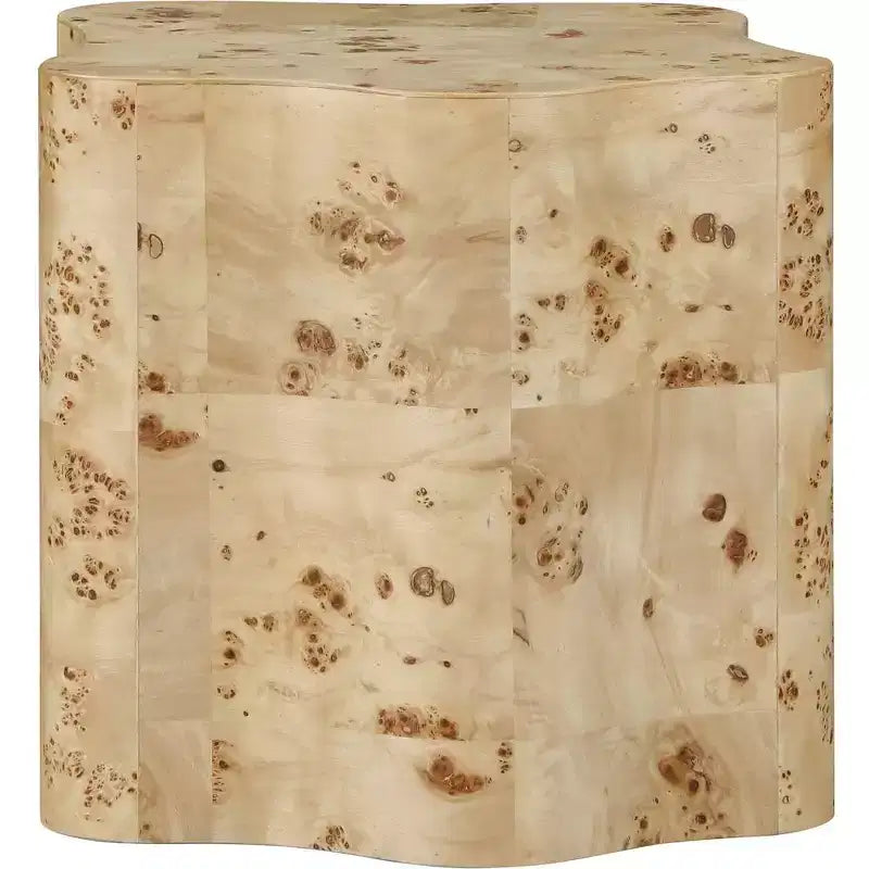 Tavolino Art Déco con rifiniture in legno nero/naturale/radica naturale, 1 pezzo
