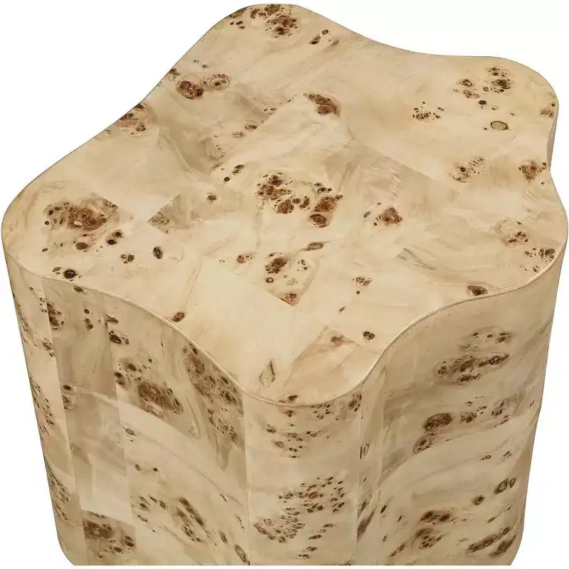 Tavolino Art Déco con rifiniture in legno nero/naturale/radica naturale, 1 pezzo