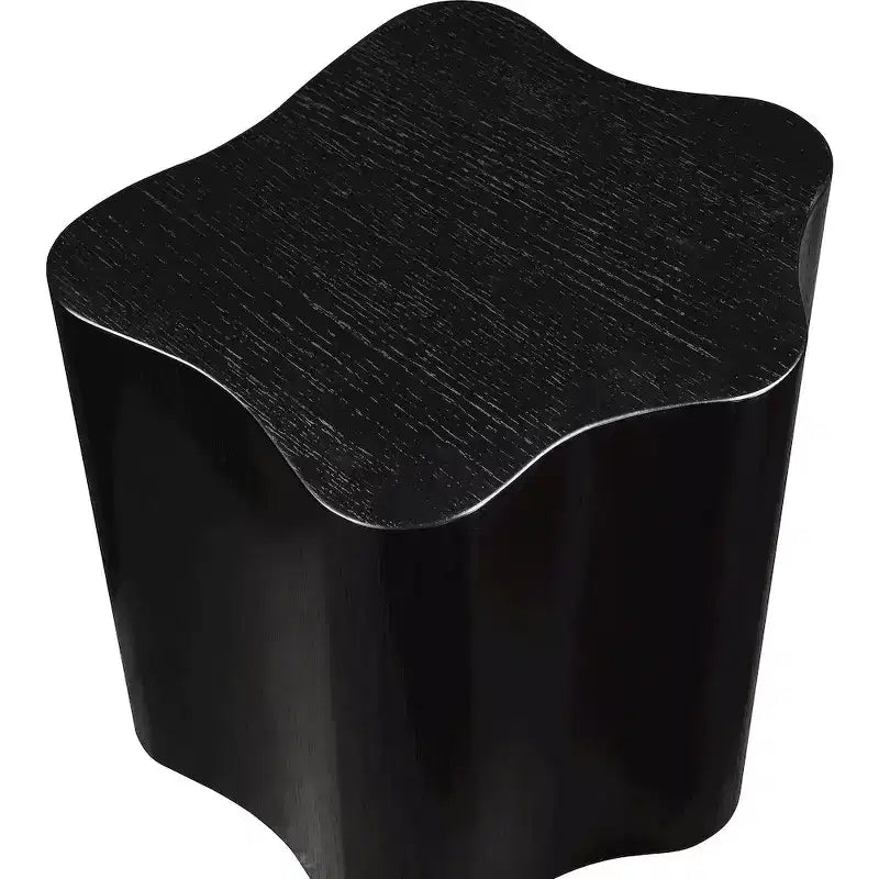 Tavolino Art Déco con rifiniture in legno nero/naturale/radica naturale, 1 pezzo