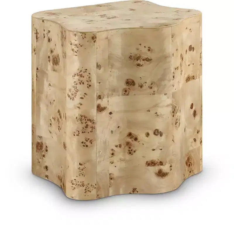Tavolino Art Déco con rifiniture in legno nero/naturale/radica naturale, 1 pezzo