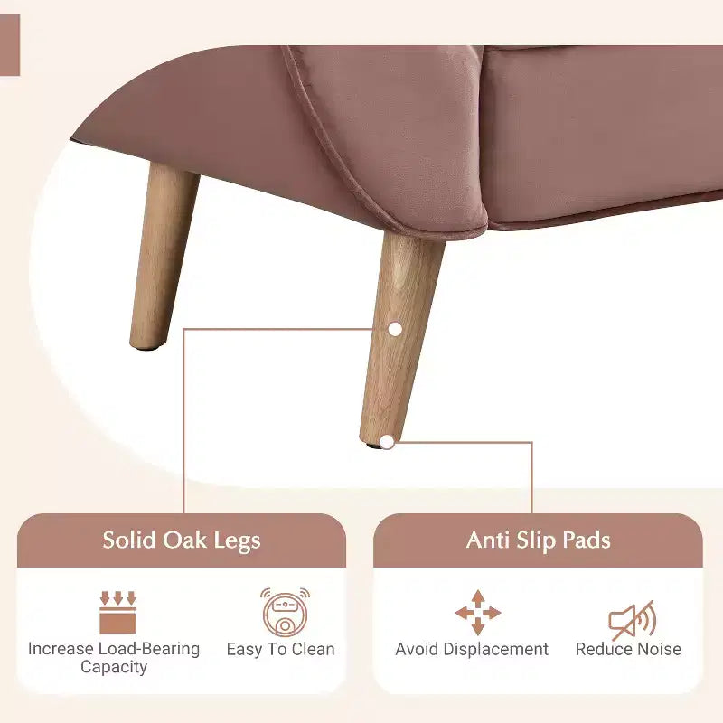 Panca imbottita in velluto e tessuto moderno di metà secolo, beige/blu/rosa/viola, con 2 cuscini, 1 posto