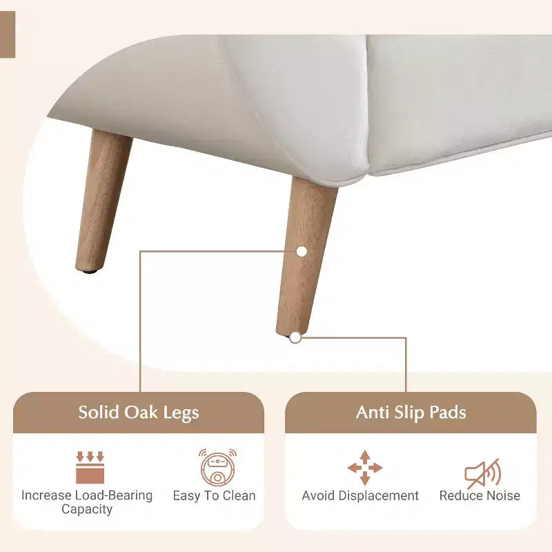 Panca imbottita in velluto e tessuto moderno di metà secolo, beige/blu/rosa/viola, con 2 cuscini, 1 posto