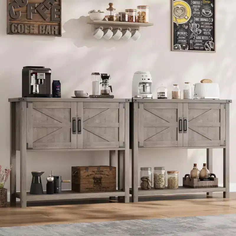 Tavolo console rustico, grigio/bianco, normale/con cassetto, 1 pezzo