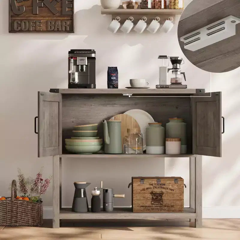 Tavolo console rustico, grigio/bianco, normale/con cassetto, 1 pezzo
