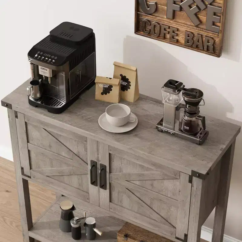 Tavolo console rustico, grigio/bianco, normale/con cassetto, 1 pezzo