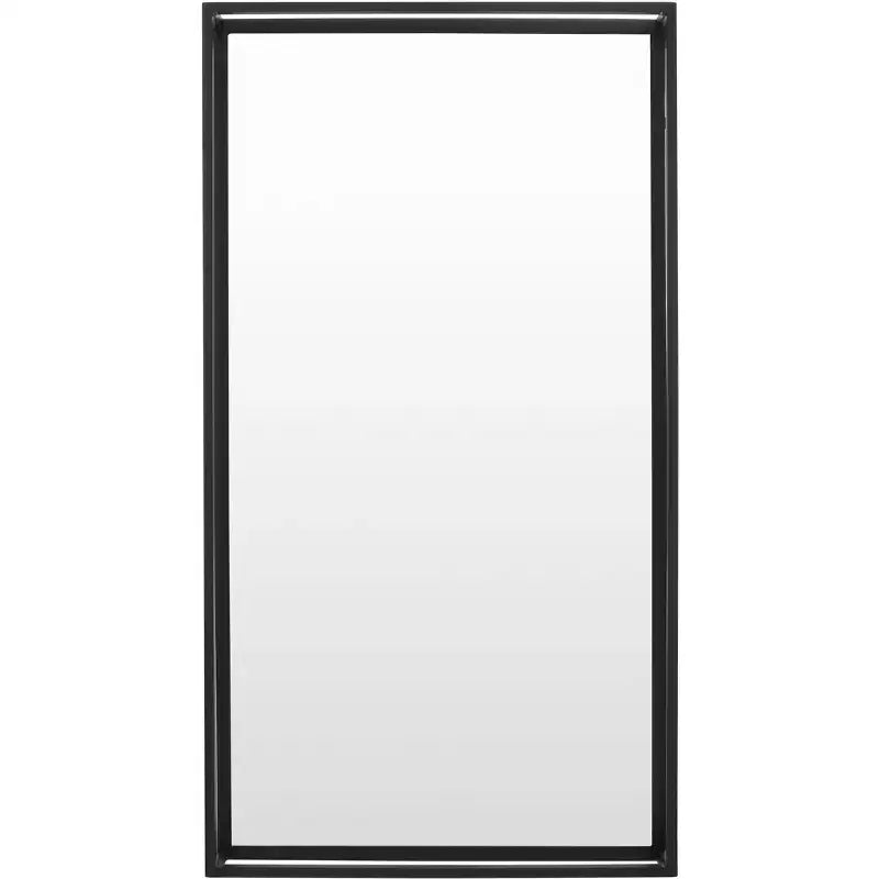 Kallie Shadow Box Mirror - 26 x 48 - CMI1001 - Black - Safavieh