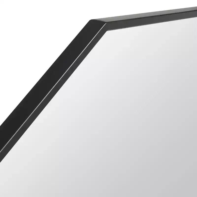 Specchio da parete decagonale – Nero / Ottone / Argento / Bianco