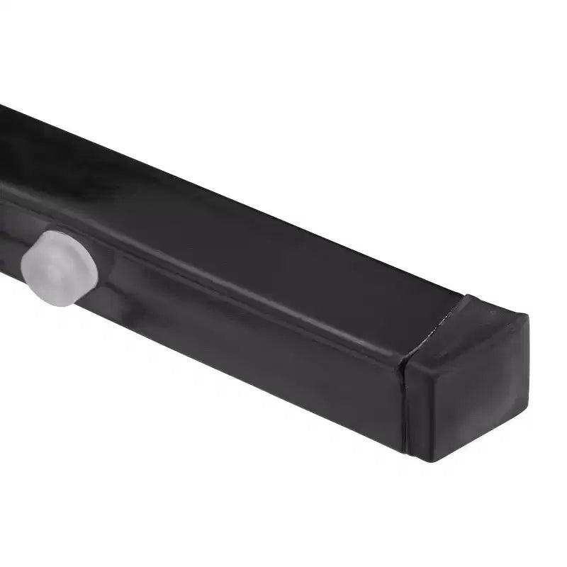 Sedia impilabile con rivestimento in vinile nero, set da 2