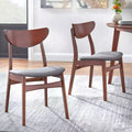 Set da pranzo rotondo 3 pezzi, noce/grigio scuro, 2 posti a sedere