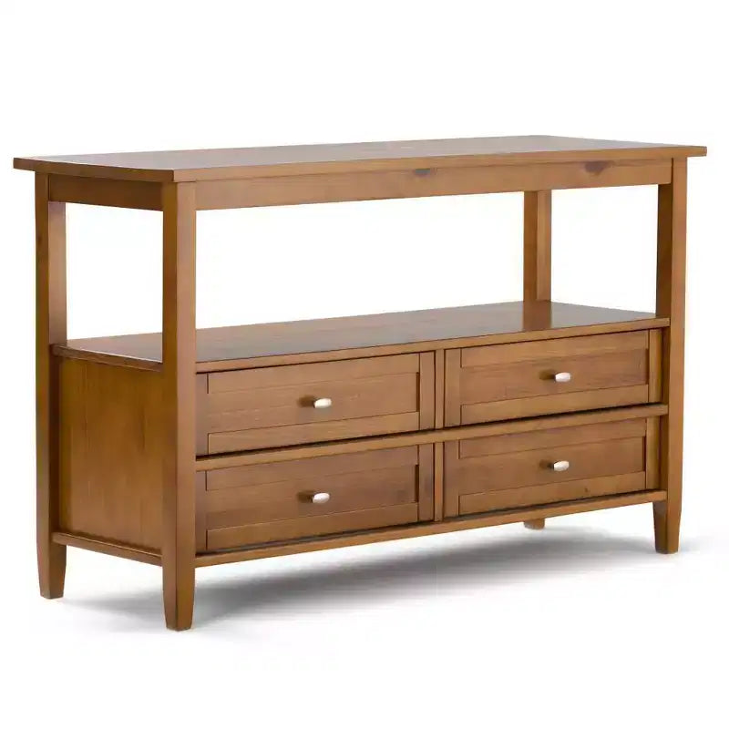 48" Essex Low Storage Cabinet Light Golden Brown - WyndenHall
