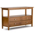 48" Essex Low Storage Cabinet Light Golden Brown - WyndenHall