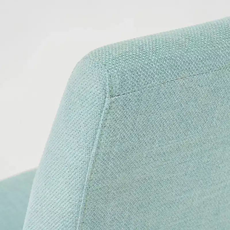 Set da pranzo rettangolare 5 pezzi, beige chiaro/menta e noce naturale, 4 posti a sedere