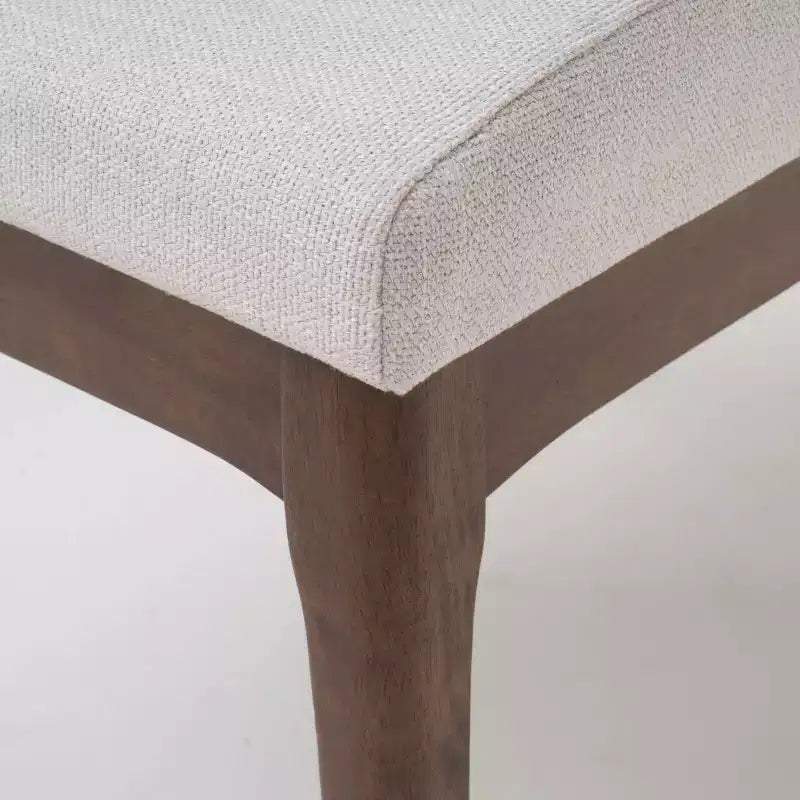 Set da pranzo rettangolare 5 pezzi, beige chiaro/menta e noce naturale, 4 posti a sedere