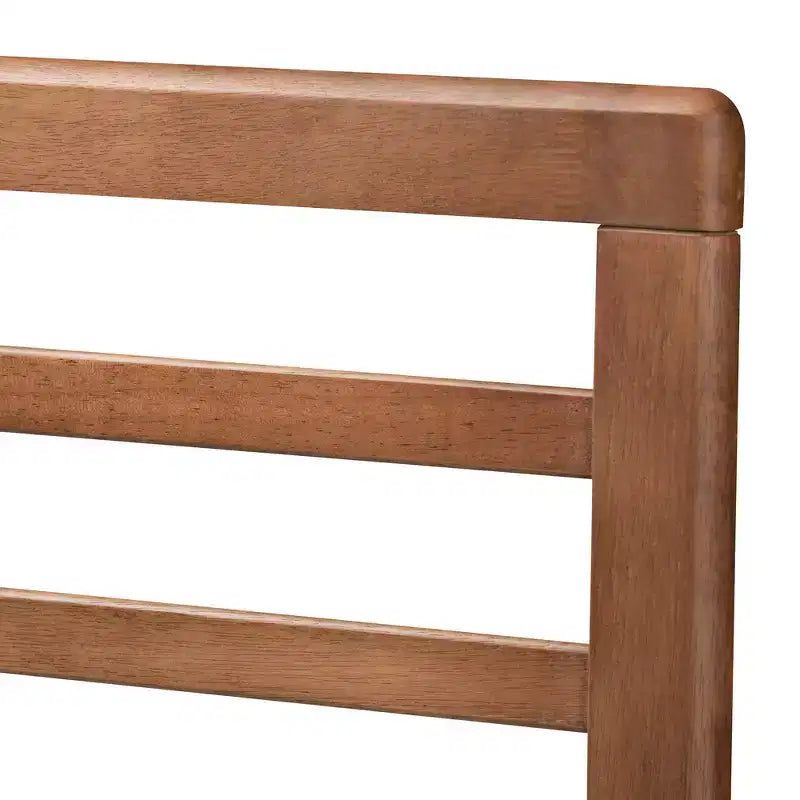 Testiera a doghe in legno con finitura noce – Queen / King