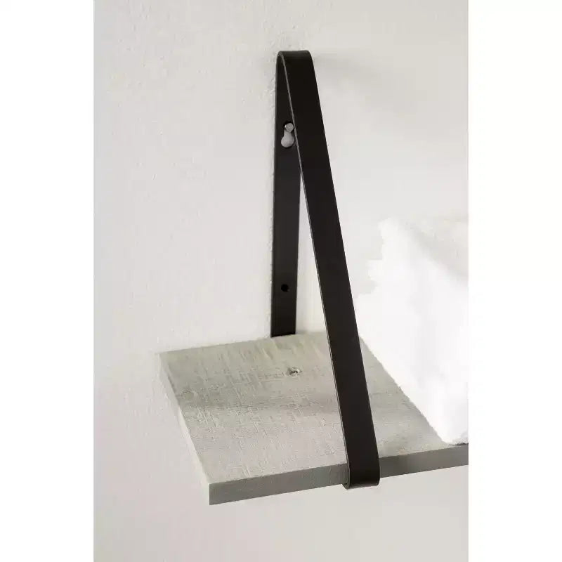 Set di 2 mensole da parete in legno bianche/oro, grigie/nere, nere/oro e bianche