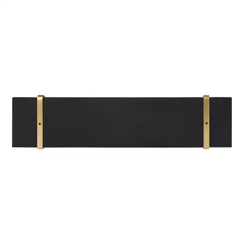 Set di 2 mensole da parete in legno bianche/oro, grigie/nere, nere/oro e bianche