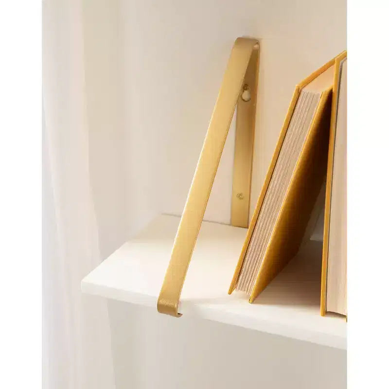 Set di 2 mensole da parete in legno bianche/oro, grigie/nere, nere/oro e bianche