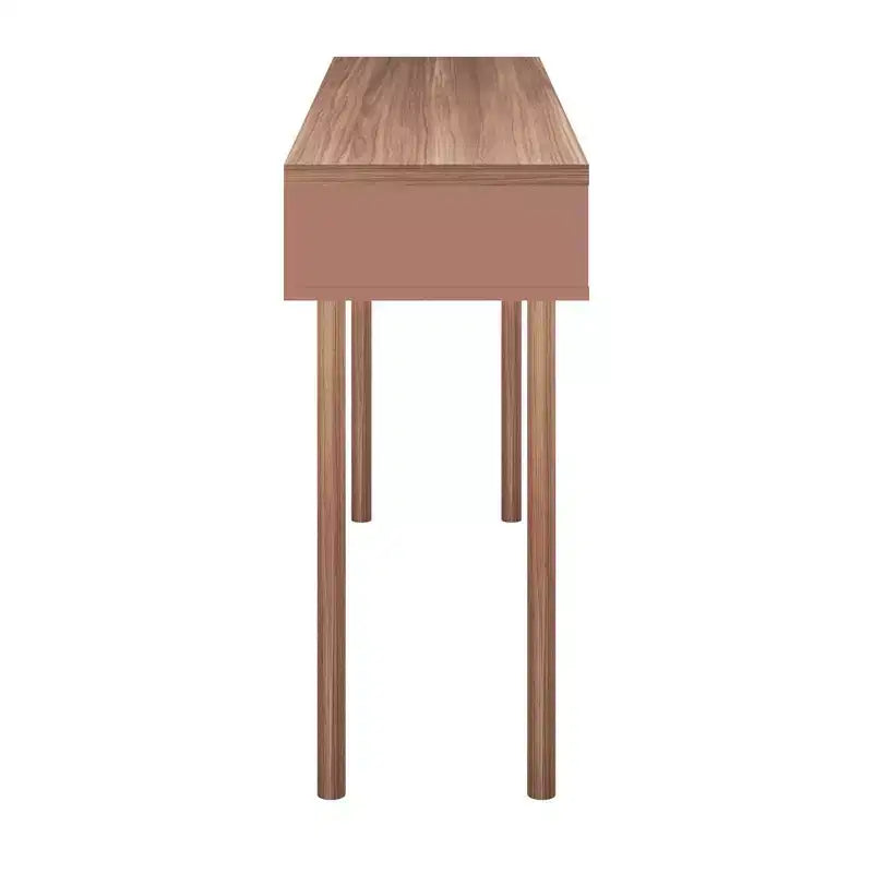 Tavolo Console da 47,24" – Bianco sporco / Rosa Ceramica / Grigio, montaggio da 1 persona