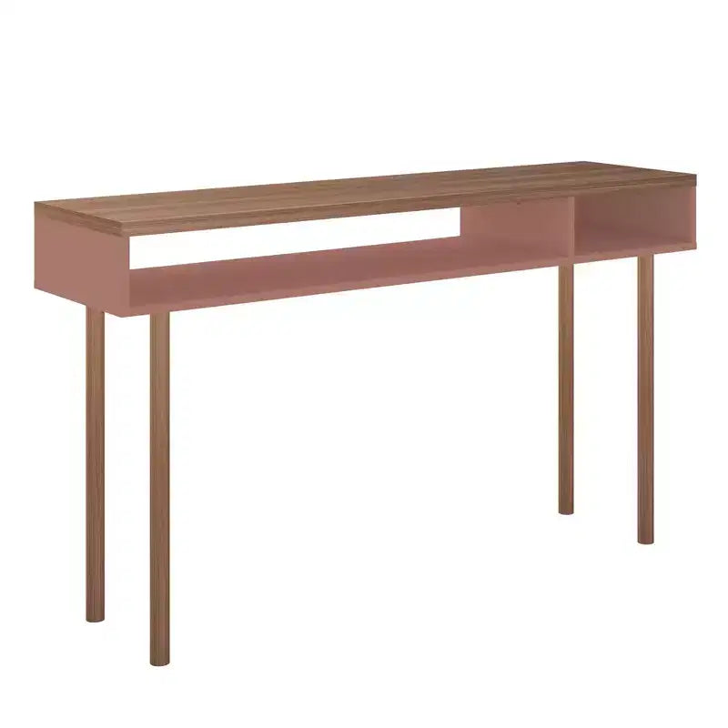 Tavolo Console da 47,24" – Bianco sporco / Rosa Ceramica / Grigio, montaggio da 1 persona