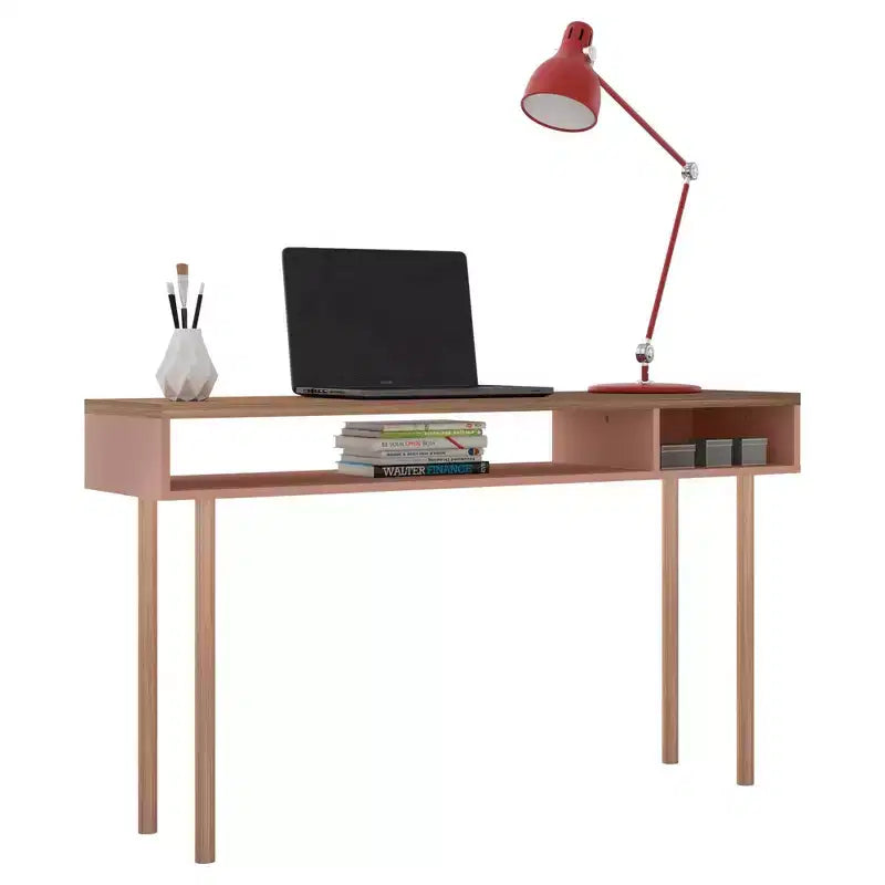 Tavolo Console da 47,24" – Bianco sporco / Rosa Ceramica / Grigio, montaggio da 1 persona