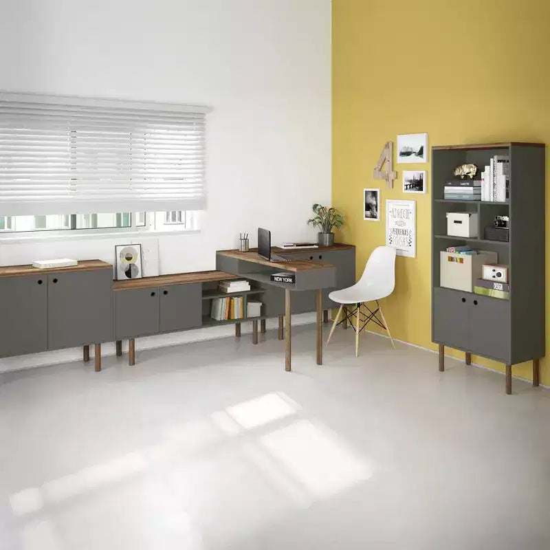 Tavolo Console da 47,24" – Bianco sporco / Rosa Ceramica / Grigio, montaggio da 1 persona