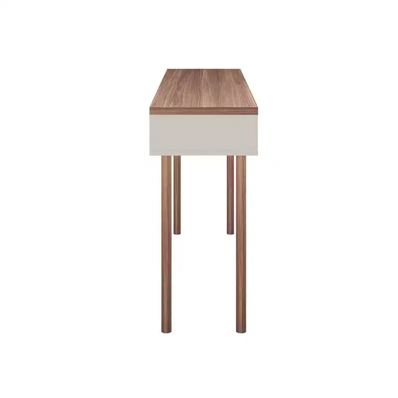 Tavolo Console da 47,24" – Bianco sporco / Rosa Ceramica / Grigio, montaggio da 1 persona