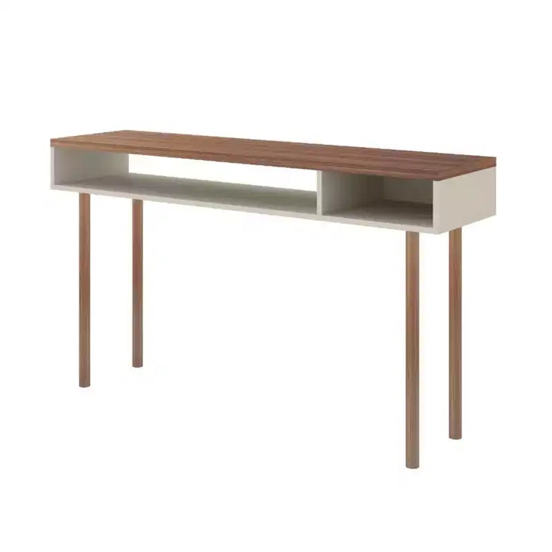 Tavolo Console da 47,24" – Bianco sporco / Rosa Ceramica / Grigio, montaggio da 1 persona