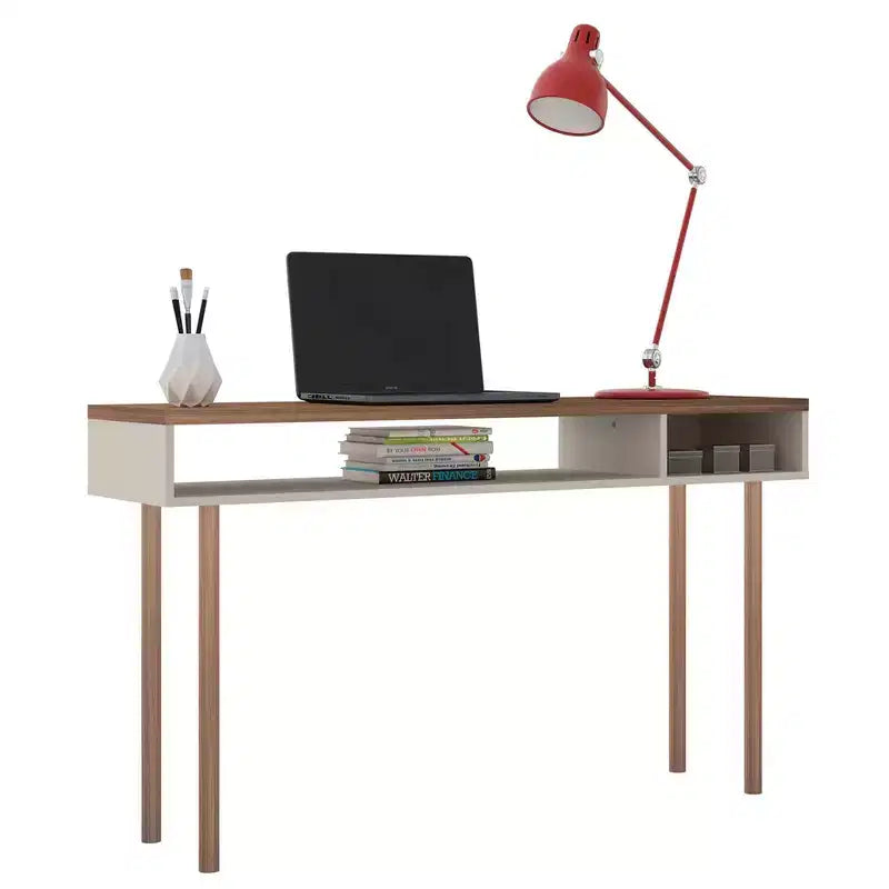 Tavolo Console da 47,24" – Bianco sporco / Rosa Ceramica / Grigio, montaggio da 1 persona