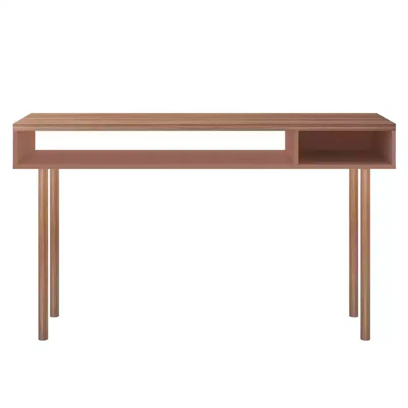 Tavolo Console da 47,24" – Bianco sporco / Rosa Ceramica / Grigio, montaggio da 1 persona